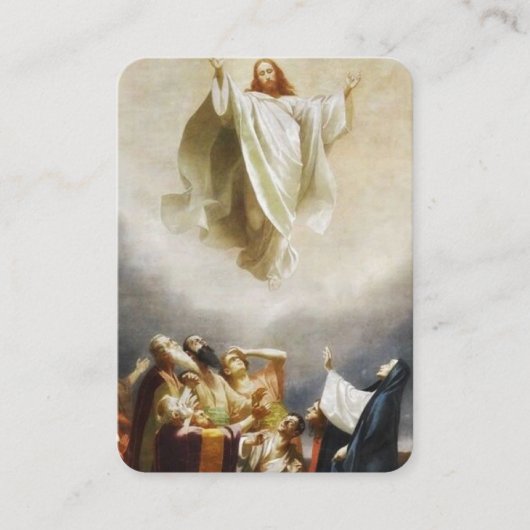 Carte de prière de l'Ascension (Devant)