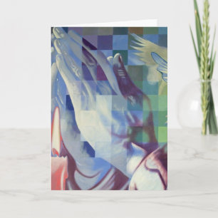 Carte de prière de mains