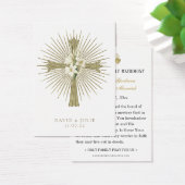 Carte de prière de mariage catholique avec croix e (Bureau)