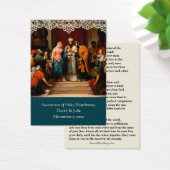 Carte de prière de mariage catholique Carte Sainte (Bureau)
