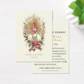 Carte de prière de mariage catholique Cœur de Mari (Bureau)