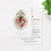 Carte de prière de mariage catholique Cœur de Mari (Bureau)