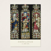 Carte de prière de mariage catholique en verre col (Devant)