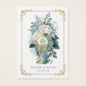 Carte de prière de mariage catholique eucharistiqu (Devant)