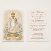 Carte de prière de mariage catholique Fiançailles (Devant & derrière)