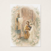 Carte de prière de mariage catholique Fiançailles  (Devant)