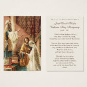 Carte de prière de mariage catholique Fiançailles (Devant & derrière)