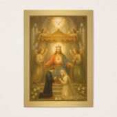 Carte de prière de mariage catholique Jésus (Devant)