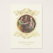 Carte de prière de mariage catholique Joseph et Ma (Devant)