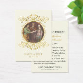 Carte de prière de mariage catholique Joseph et Ma (Bureau)