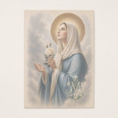 Carte de prière de mariage catholique marian (Devant)