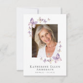 Carte de prière de mémorial de funérailles de papi (Devant)