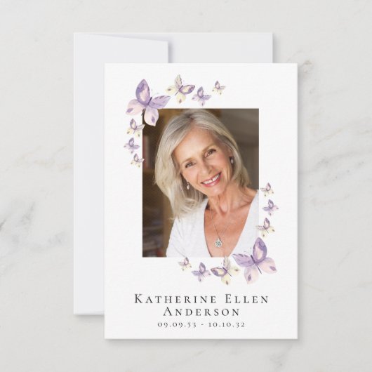 Carte de prière de mémorial de funérailles de papi (Devant)