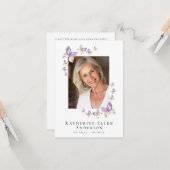 Carte de prière de mémorial de funérailles de papi (Devant/Arrière en situation)