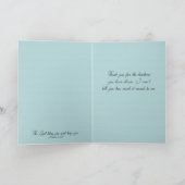 Carte de prière de Merci (Intérieur)