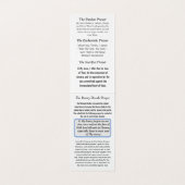 Carte de prière de Notre-Dame de Fatima (Inside Unfolded)