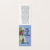 Carte de prière de Notre-Dame de Fatima (Outside Unfolded)