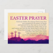 CARTE DE PRIÈRE DE PÂQUES (Devant / Derrière)