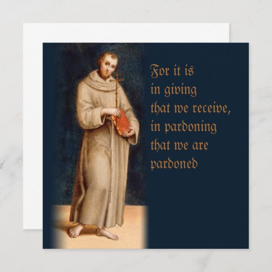 Carte de prière de Raphael Saint Francis CC0203 (Devant / Derrière)