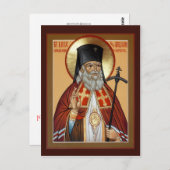 Carte de prière de Saint Luc le Chirurgien (Devant / Derrière)