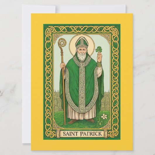 Carte de prière de saint Patrick (Devant)