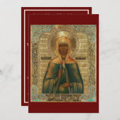 carte de prière de Sainte-Marie-Madeleine (Devant / Derrière)