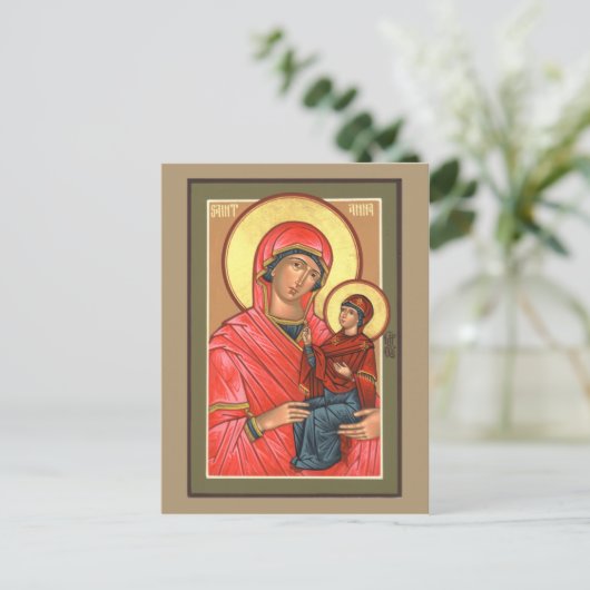 Carte de prière de St Anna (Debout devant)