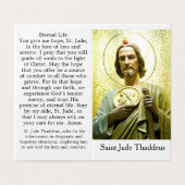 Carte de prière de St. Jude Thaddeus (Outside Unfolded)
