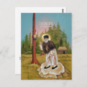 Carte de prière de St. Séraphin de Sarov (Devant / Derrière)