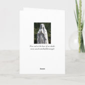 Carte de prière de Ste Marie (Dos)