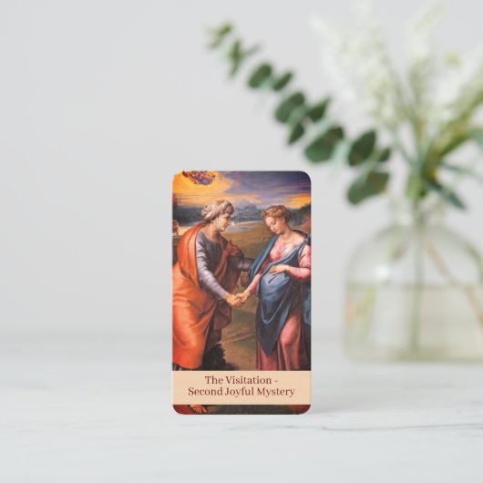 Carte de prière de visite (Debout devant)