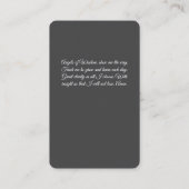 Carte de prière des anges de la sagesse (Dos)