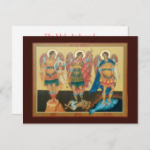 Carte de prière des Archanges saints (Devant / Derrière)