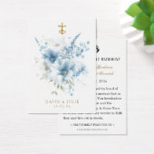 Carte de prière des Mariages catholiques bleus (Bureau)