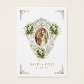 Carte de prière des Mariages floraux catholiques (Devant)