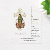 Carte de prière du Mariage catholique de Guadalupe (Bureau)