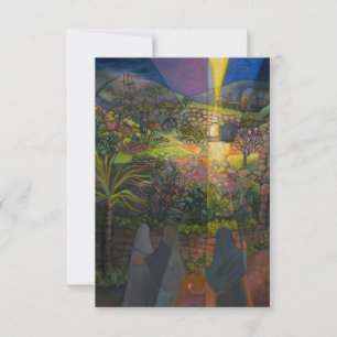 Carte de prière du matin de Pâques, Femmes au tomb