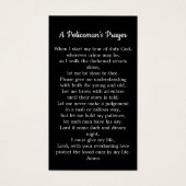 Carte de prière du policier de la Ligne bleue (Devant)