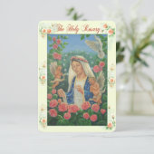 Carte de prière du Rosaire (Debout devant)