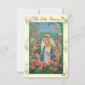 Carte de prière du Rosaire (Devant)