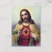 Carte de prière du Sacré-Coeur de Jésus (Devant)