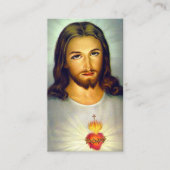 Carte de prière du Sacré-Coeur de Jésus (Devant)