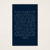 Carte de prière en mémoire d'amour Marine (Dos)