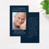 Carte de prière en mémoire d'amour Marine (Bureau)