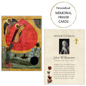 Carte de prière éternelle de la mémoire chrétienne