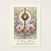 Carte de prière Eucharistie du Mémorial catholique (Devant)