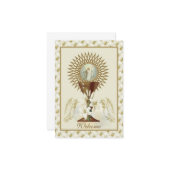 Carte de prière eucharistique (Devant/Arrière en situation)