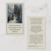 Carte de prière Eucharistique de la procession (Devant / Derrière)