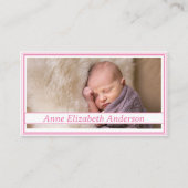 Carte de prière faire-part de naissance (Devant)