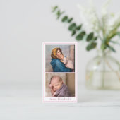 Carte de prière faire-part de naissance (Debout devant)